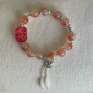 Beaded Bracelet with Charms